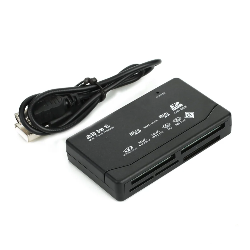 Все в одном кард-ридер Универсальный M2 XD CF Micro SD кард-ридер USB 2,0 высокоскоростной кард-ридер памяти