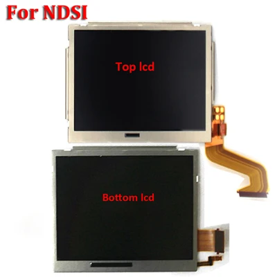 For NDSi Top Запасные части: верхний нижний и верхний Нижний ЖК-экран для Kind DS Lite/NDS/NDSL/NDSi New 3DS LL XL для Kind Switch - Цвет: For NDSi Top
