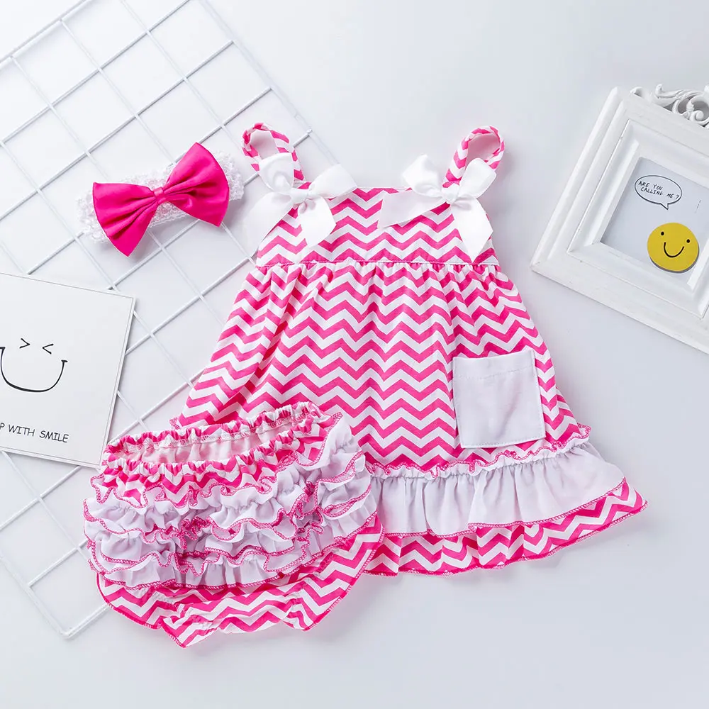 Pink White Платье для новорожденных девочек от 6 до 24 месяцев es/милое весенне-летнее платье для маленьких девочек, хлопковые комплекты для маленьких девочек без рукавов с цветочным принтом - Цвет: Pink White