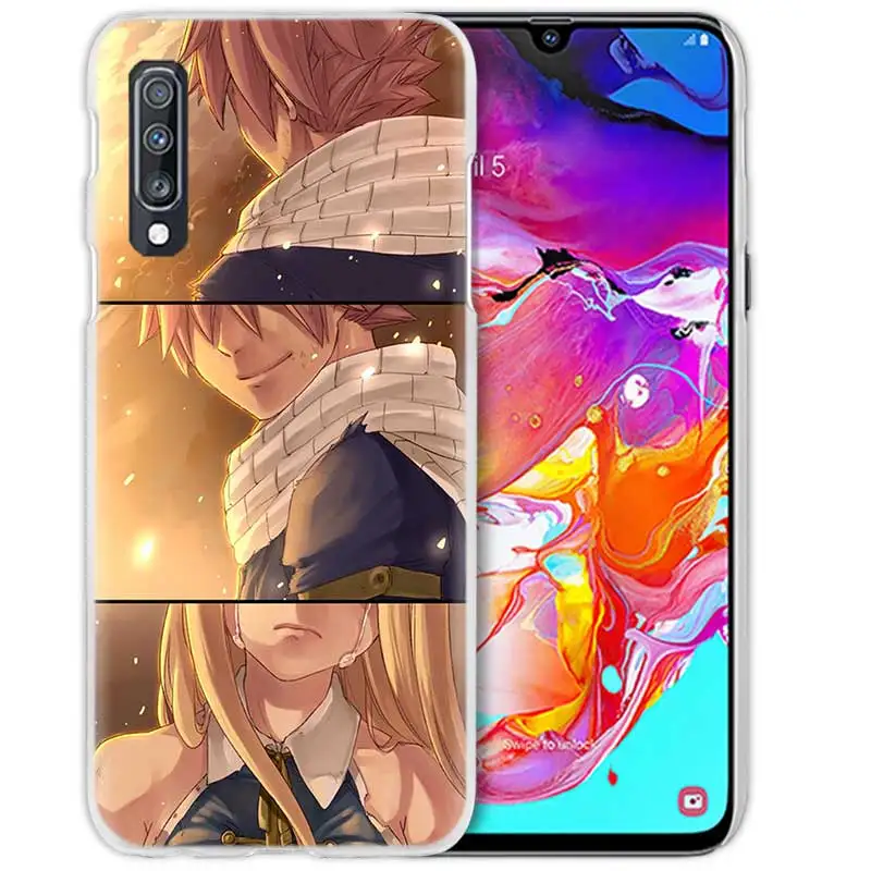 10 Чехол с хвостом Феи для samsung Galaxy A50 A70 A20e A40 A30 A20 A10 A8 A6 Plus A9 A7 жесткий прозрачный чехол для телефона из поликарбоната с аниме - Цвет: 10