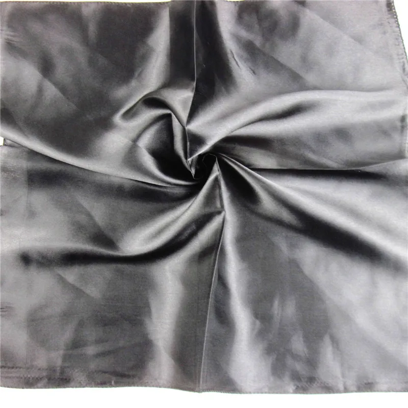 Женская конфеты Цвета однотонного шелка-сатина платок небольшой площади шеи