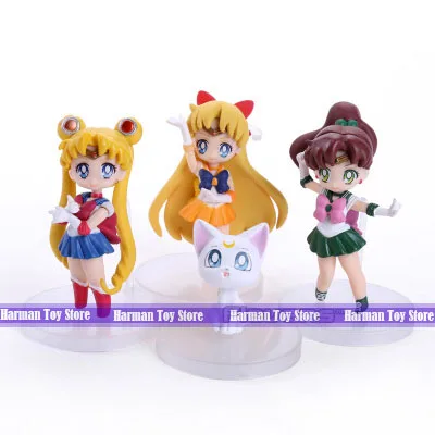 Экшн-фигурки Сейлор Мун комплект Морячка Цукино Усаги Марс Меркурий Юпитер