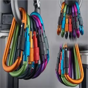 1 шт. портативный D образный винтовой замок из алюминиевого сплава|lock pendant|buckle