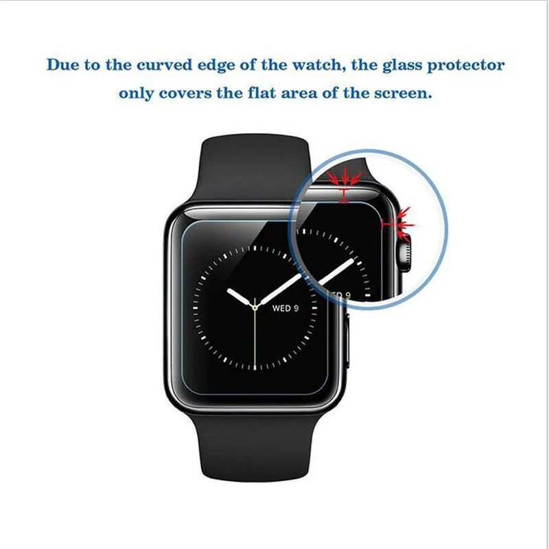 3D изогнутая полноэкранная Защитная пленка для iwatch Apple Watch Series 2/3 38 мм 42 прозрачная