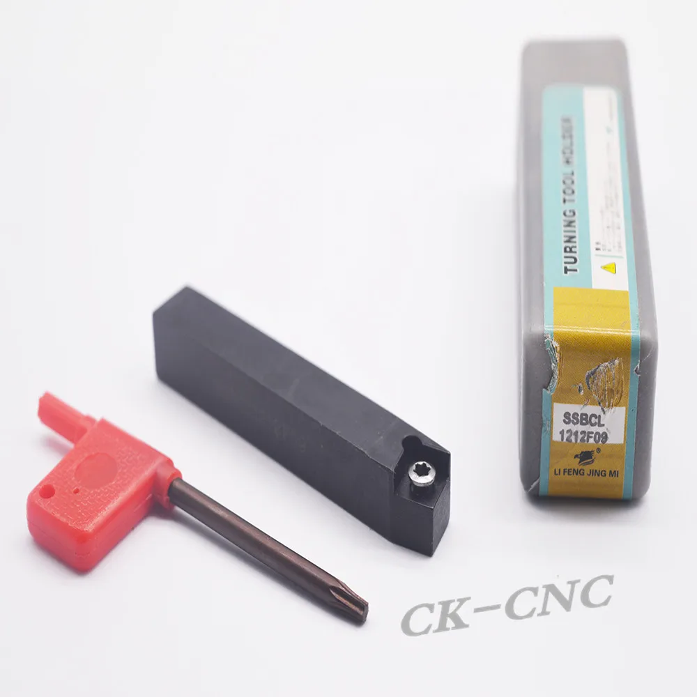 

SSBCL1212F09 12*12*80mm 90dgreeCNC Lathe External Cutting Tool Left Holder For SC**09T3 inserts