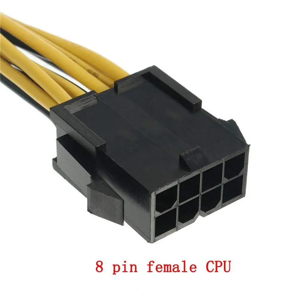 8pin cpu to Images видеокарта двойной PCI E 8Pin (6Pin + 2Pin) кабель питания сплиттер Express Card