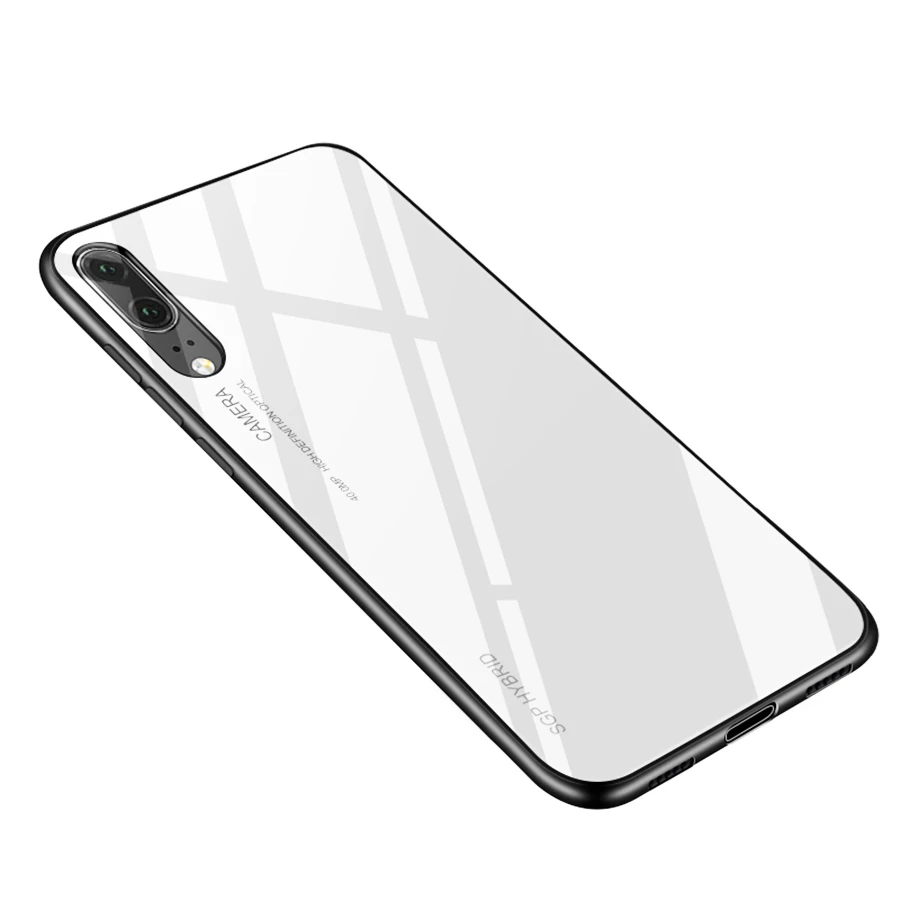 White Чехол на P30 P20 Pro lite светильник для huawei p30pro p30lite p20pro p20lite p10lite p10plus p 30 20 30pro 20lite 10 плюс Чехол coque - Цвет: White