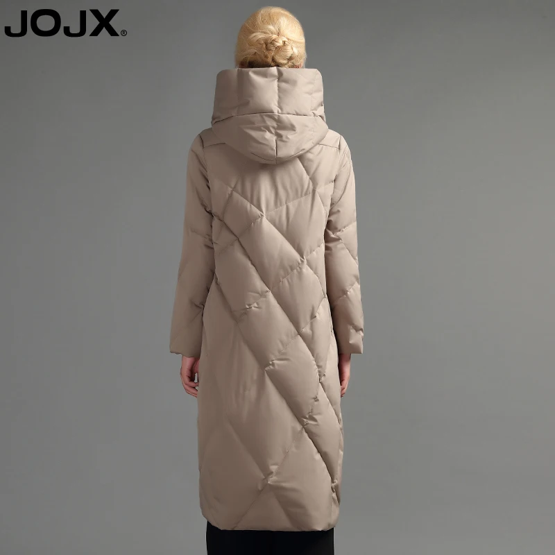 JOJX Высокое качество 90% белый гусиный пух роскошный женский пуховик 2017 толстый с