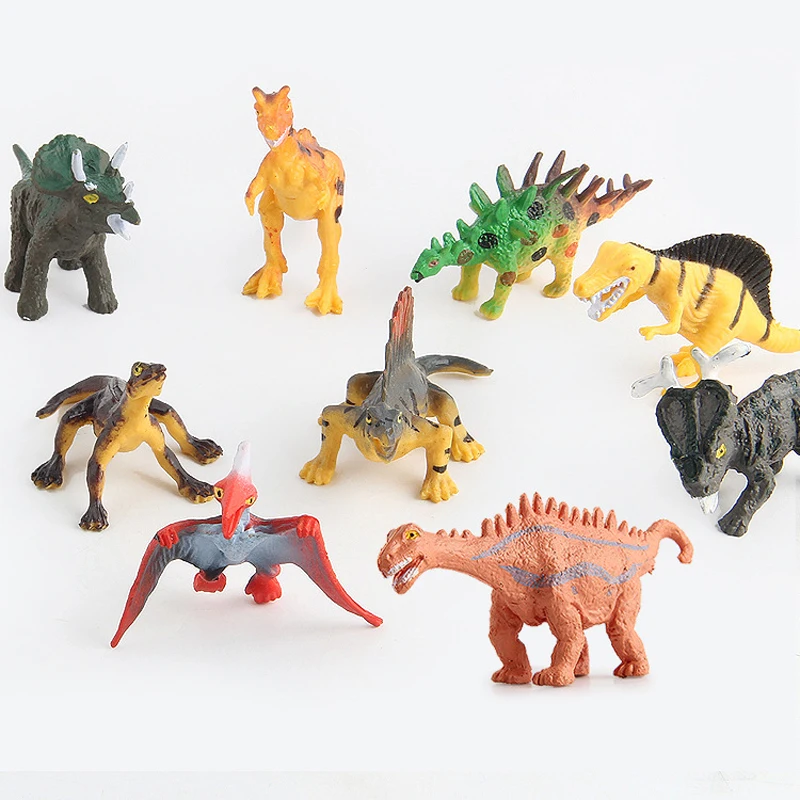 12 шт./компл. динозавры пластиковые модели детей Моделирование животных Твердые
