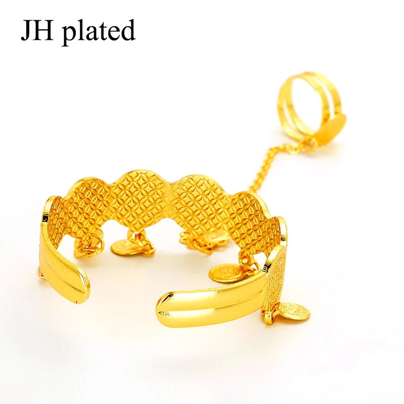 Позолоченный Браслет с монетами для детей/младенцев/девочек браслет младенцев