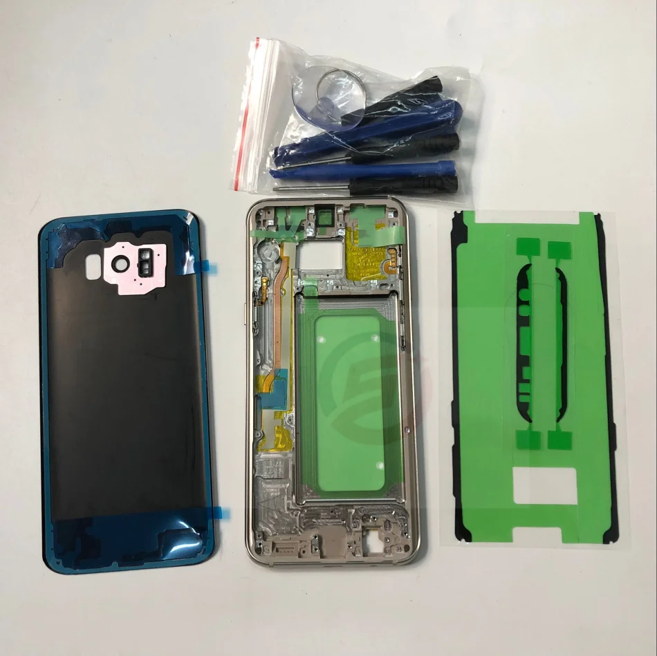 S8+ чехол с полным корпусом задняя крышка+ средняя рамка для samsung Galaxy S8 Plus G955 G955F полные части