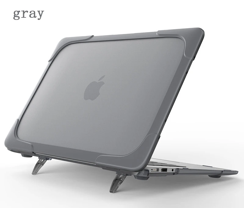 Складной чехол-подставка для ноутбука Macbook air Pro retina 11 12 13 15 A1706 A1708 A1989 матовый прозрачный чехол из поликарбоната+ ТПУ
