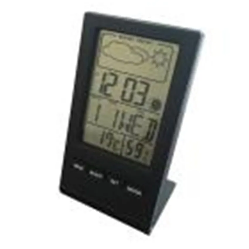 new arrival multifunctional Electronic Temperaturer Digital LCD Hygrometer With Clock Date Weather Forecast#30