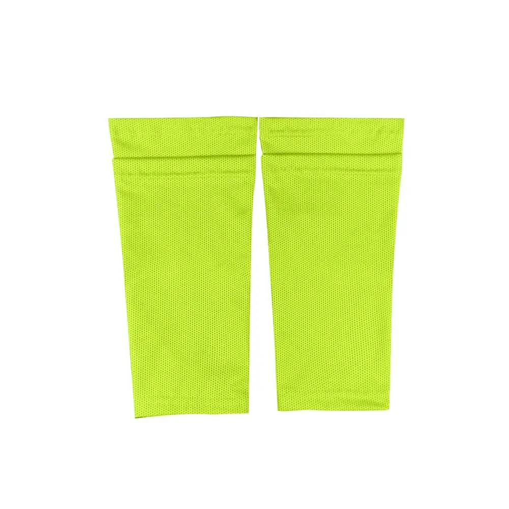 Yellow 2 шт., футбольные леггинсы, носки с двойной дышащей сеткой для взрослых и детей, нейлоновый материал, защита икры, разные цвета, на выбор - Цвет: Yellow