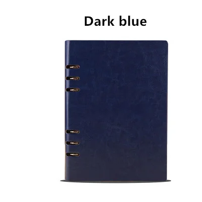 style 2 dark blue Записные книжки Дневник Журнал еженедельник ежемесячный планировщик Agenda A5 A6 школьные офисные принадлежности стационарный Органайзер расписание пакет подарок - Цвет: style 2 dark blue