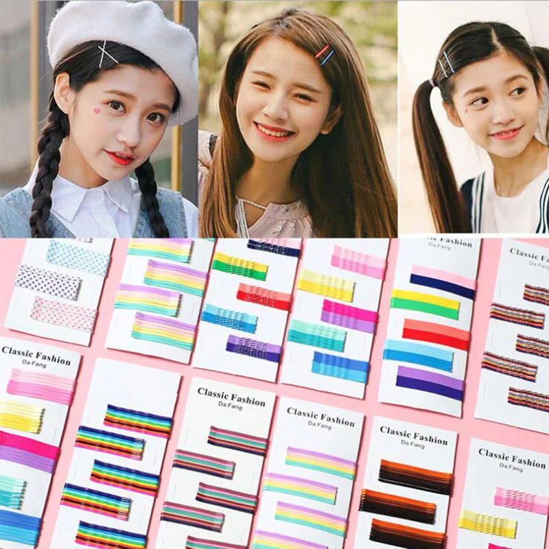 50Pcs/40Pcs Candy Color Hair Clip Horsetail Hairpins Women Accessories Barrette Styling Tools Girls Holder | Аксессуары для одежды