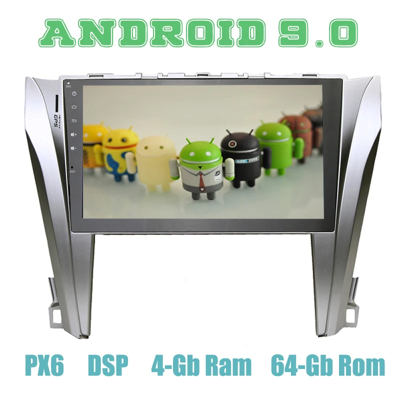 Автомагнитола PX6 мультимедийная система на Android 10 2 с GPS 9 0 дюйма DSP 4 + 64 ГБ для toyota