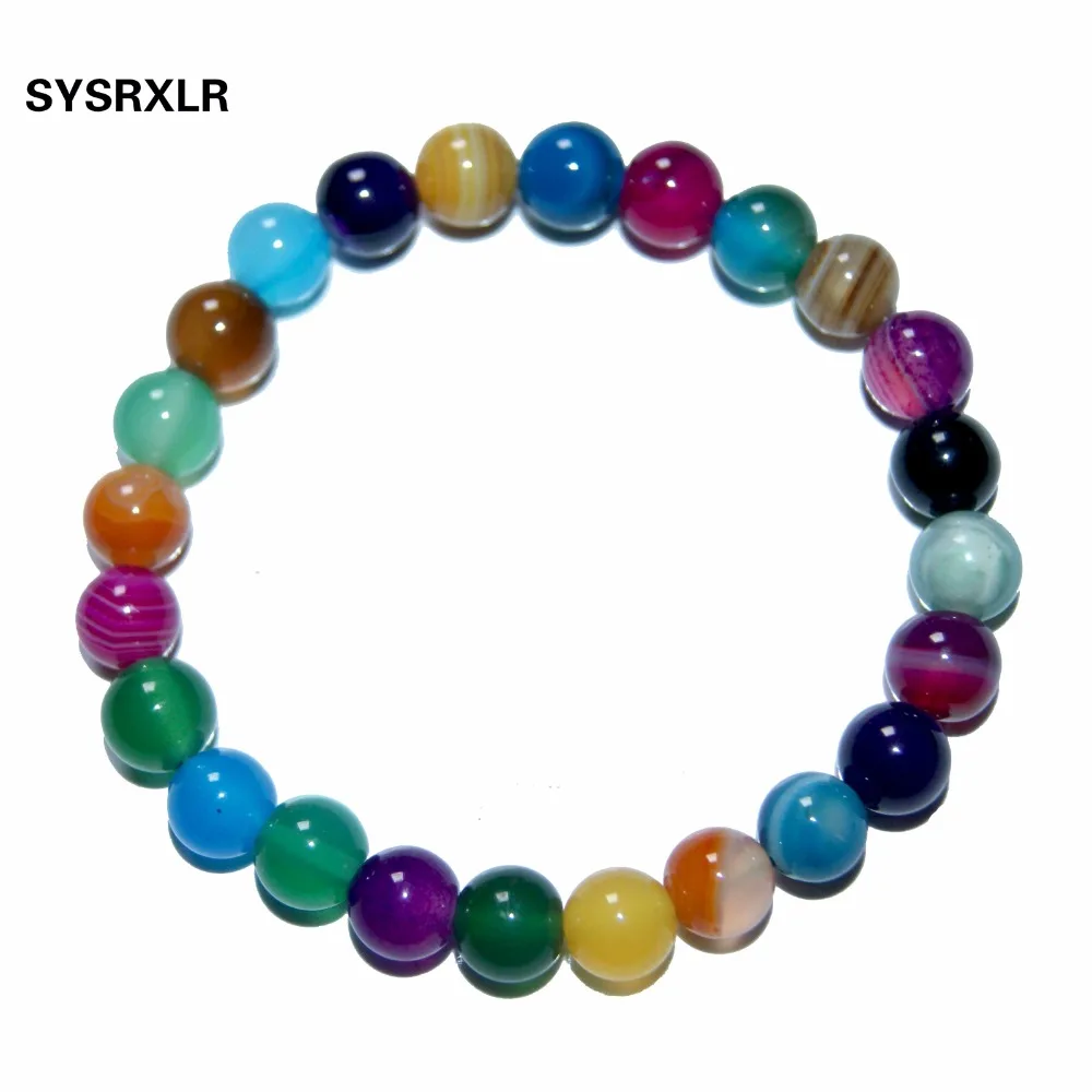 Wholesale 19 Crystal Onyx Jades Bead Bracelet Natural Stone Elastic Yoga Bracelets For Men Women Mujer Pulseras Fashion Jewelry | Украшения