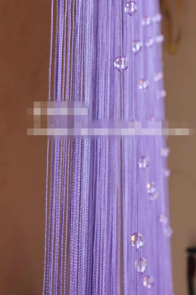 Новый стиль романтические бусы фиолетовые Украшенные бусинами хрустальные