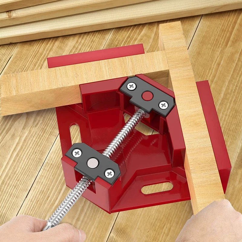 Right Angle Clamp Single Handle 90°Corner Aluminum Alloy Clip Tool Woodworking Photo Frame Vise Hold | Обустройство дома