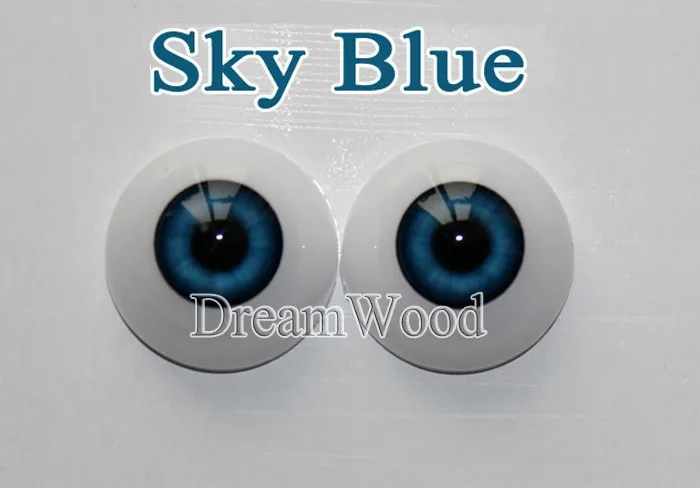 Reborn Doll Eyes одна пара 22 мм костюм для 2" 22" reborn babies кукла аксессуары синий цвет глаза для игрушек