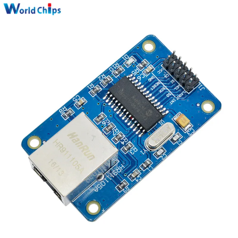 Сетевая плата ENC28J60 LAN Ethernet модуль для arduino 25 МГц кристалл AVR 51 LPC STM32 3 В|module board|module