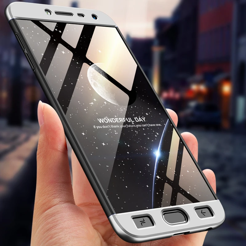 Роскошный 360 Жесткий чехол из поликарбоната с полной защитой для samsung galaxy J4 2018 J400