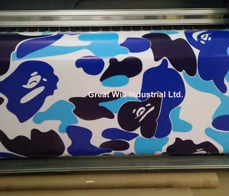 White Blue Baby Large Camo Vinyl Car Wrap Skin Vehicle Boat Camouflage Graphics Auto pellicle Styling Size 1.52x20m | Автомобили и