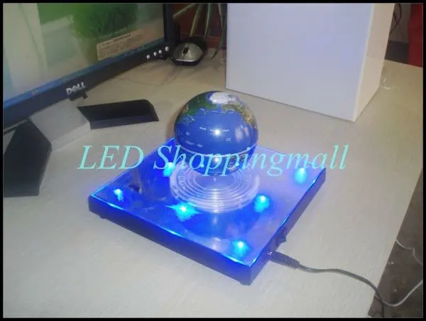 LED Magnetic Levitation Floating Globe Plate Anti Gravity Automatic Rotation for Display Decoration New Arriving |