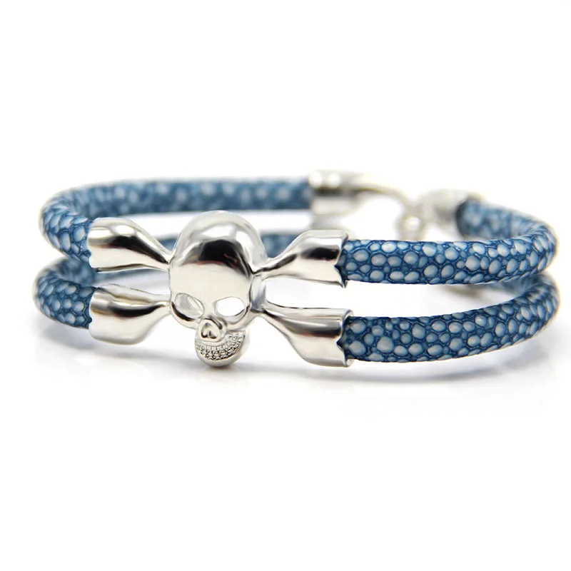Customsize модный браслет с черепом для мужчин и женщин роскошный мужской