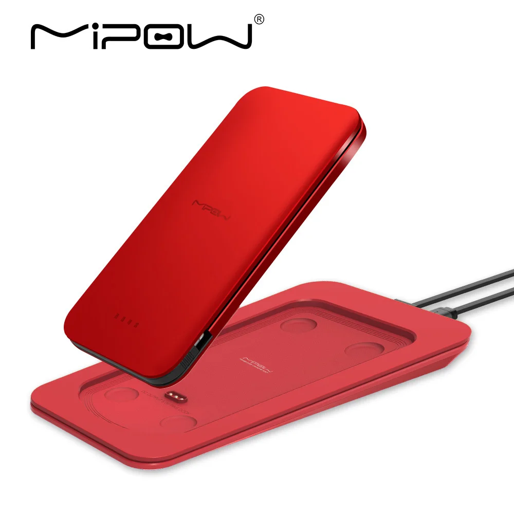 Портативный Ультратонкий аккумулятор MIPOW MFI сертифицированный 7000 мАч Встроенный