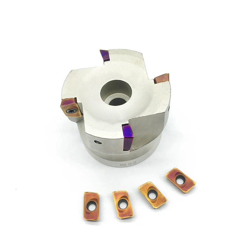 

APMT1604 PDER 10pcs + BAP400R-63-22-4T 1pcs Milling Cutter carbide Insert Face Mill Shoulder Cutter For Milling Machine