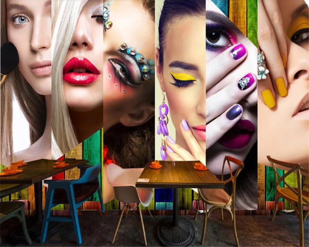 Обои beibehang обои высокого разрешения в стиле ретро для макияжа Настенные behang hudas