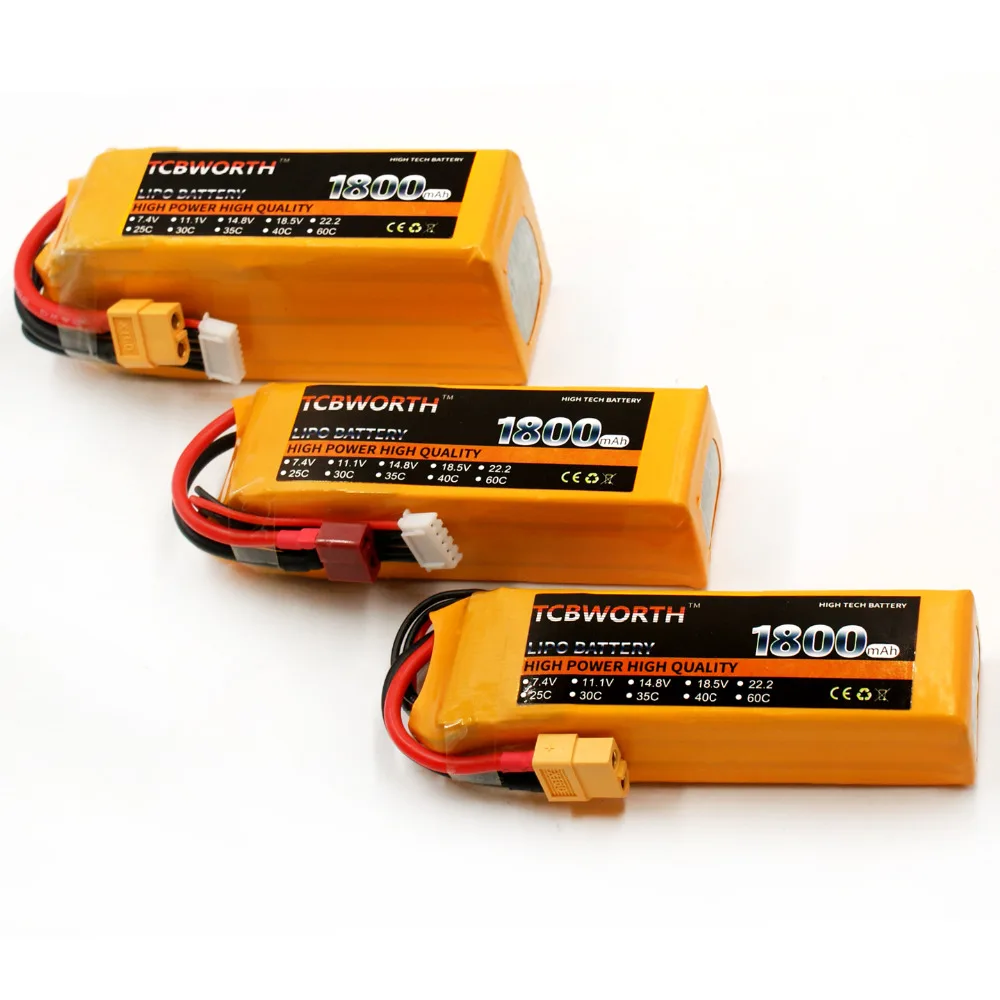3S 11,1 V RC LiPo батарея 1100 1300 1500 1800 2200 2600 3000mAh 25C35C60C для RC самолета квадрокоптера дрона самолета 3S батареи