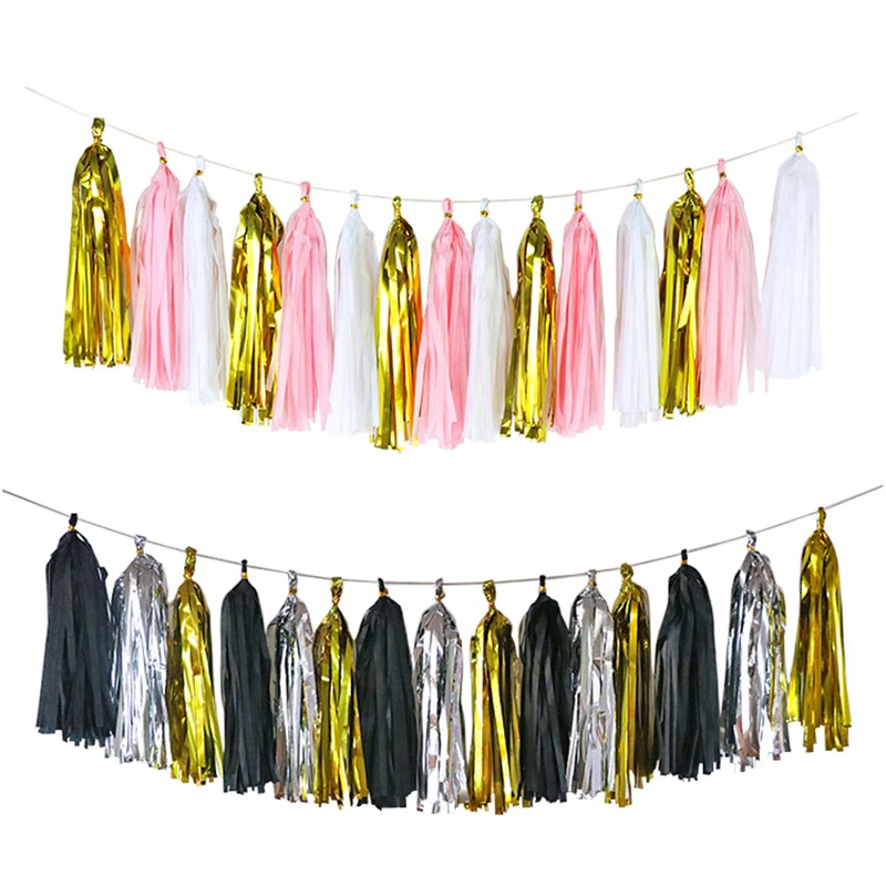 Гирлянда с кисточками HAOCHU розовый/белый для девочек и мальчиков|garland tassel|garland