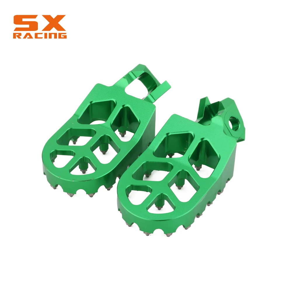 Мотоцикл Алюминий подножки педали для ног KAWASAKI KX125 KX250 KX 125 250 1997-2001 KX500 1988-1990 Байк