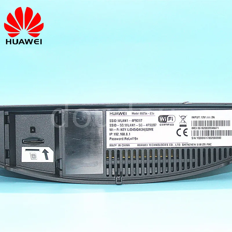 Разблокированный используемый huawei B525 4G 300 Мбит/с LTE CPE wifi маршрутизатор с слотом