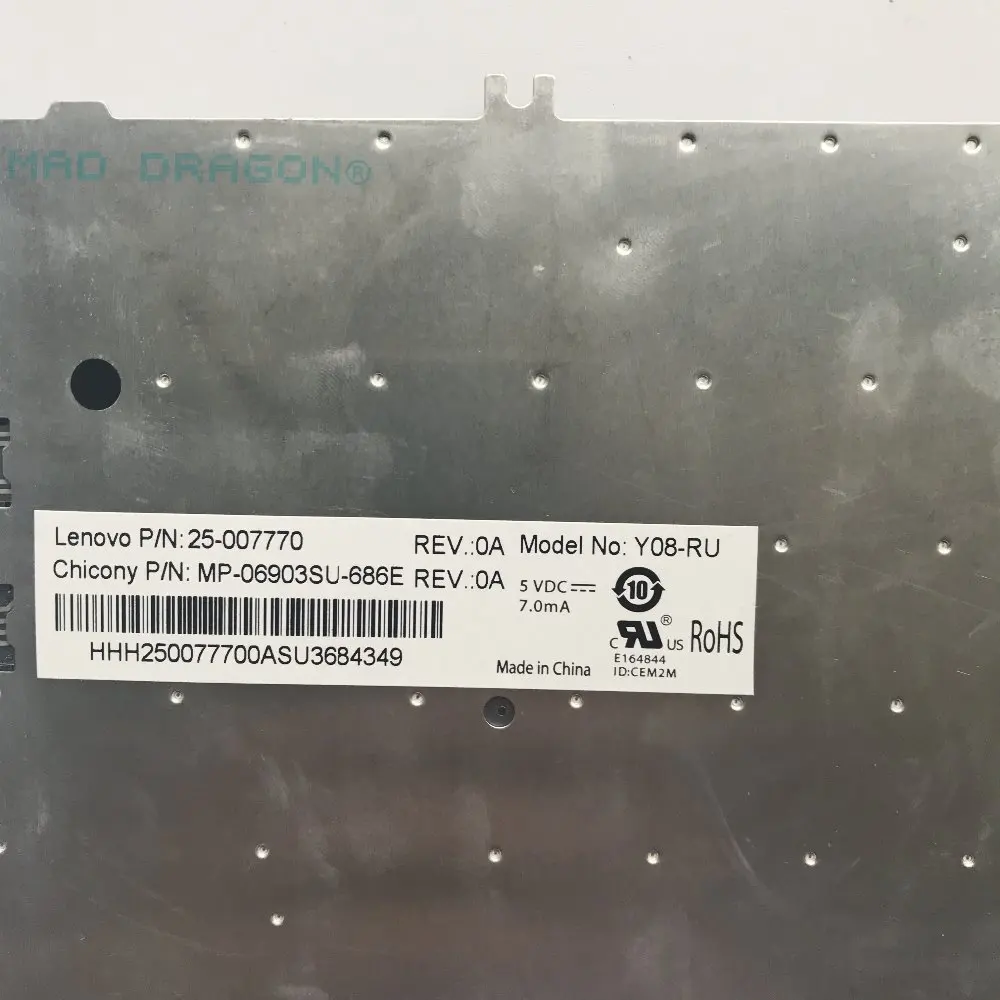 Совершенно новая Оригинальная клавиатура для ноутбука LENOVO 3000 C100 C200 F41 C460 C466 F31 F51