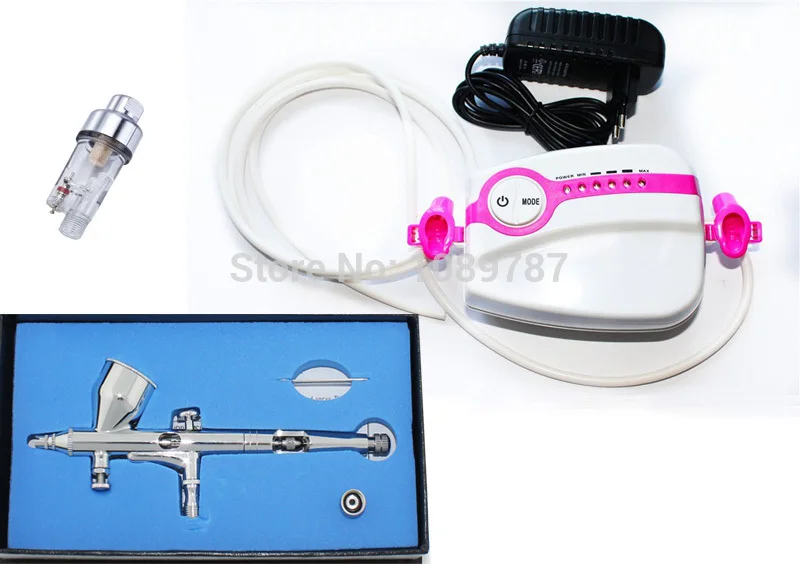 ABEST Новинка Бесплатная доставка Pro розовый Мини Аэрограф Воздушный компрессор
