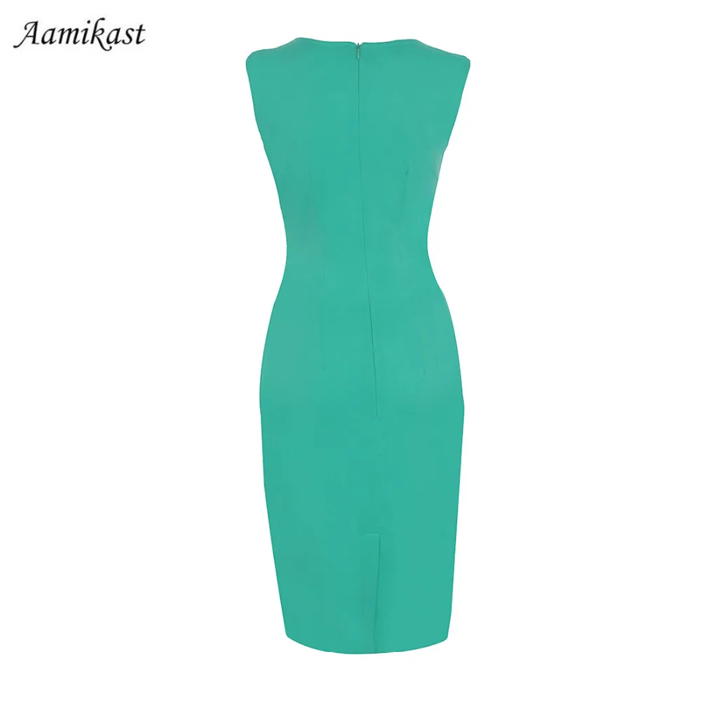 Оптовая продажа облегающие Женские платья в стиле пэчворк с круглым вырезом без