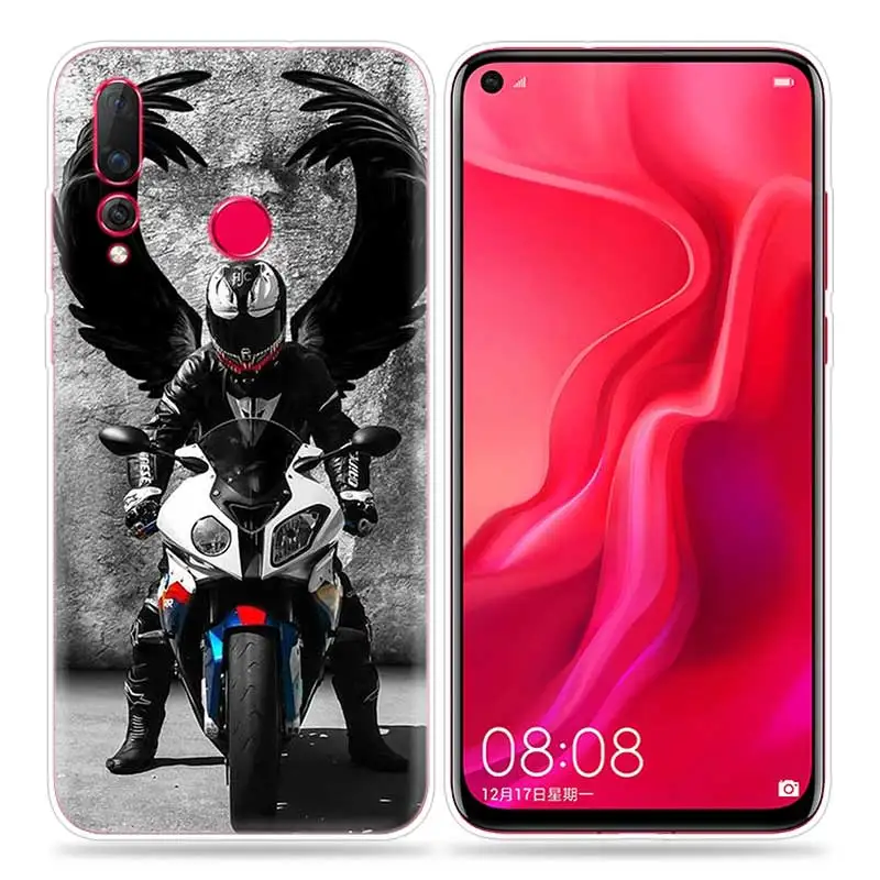 Спортивный мягкий чехол Moto Cross для huawei Honor 10i 8S 8A 8C 8X10 9 Y9 Y7 Y6 Y5 Play Lite чехол для телефона Fundas