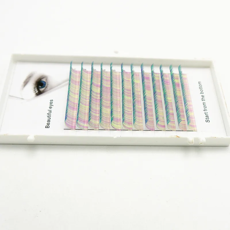 Новинка C/D0.07/0.1mm8/15 мм накладные ресницы королевский фиолетовый/зеленый/красный/синий ресницы Индивидуальный Цвет ресницы накладные ресницы