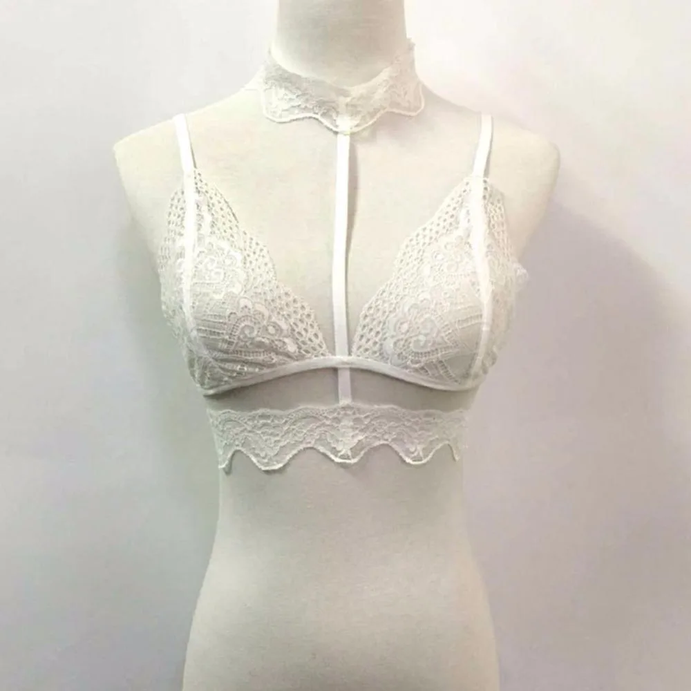Новый Сексуальный Женщины Кружева Крючком Bralette Бюстгальтер Кейдж Бюстье Рабства