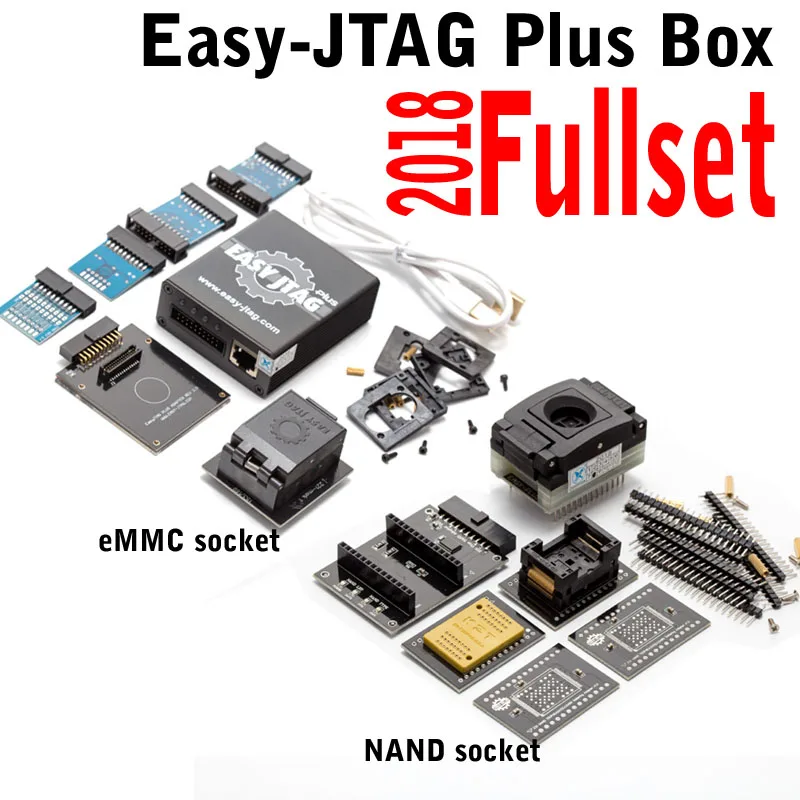Полный комплект Z3X Easy Jtag plus box + разъем EMMC NAND для Iphone/ HTC/ Huawei/LG/ Motoro /Samsung /SONY/ZTE|Детали