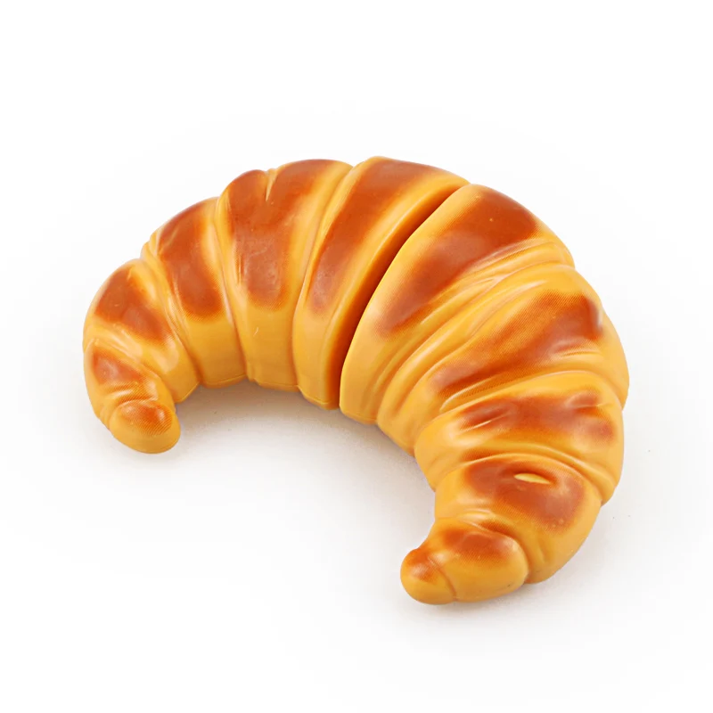 Croissants Children Kitchen Cutting Toys Pizza Hamburger Bread Fast Food Pretend Play Plastic Miniature Food Girls Kids Education Toy Gift - Цвет: Croissants