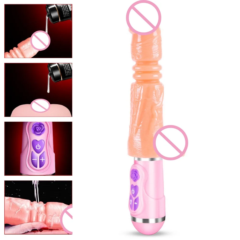 Реалистичный фаллоимитатор вибратор с зарядкой через USB автоматический