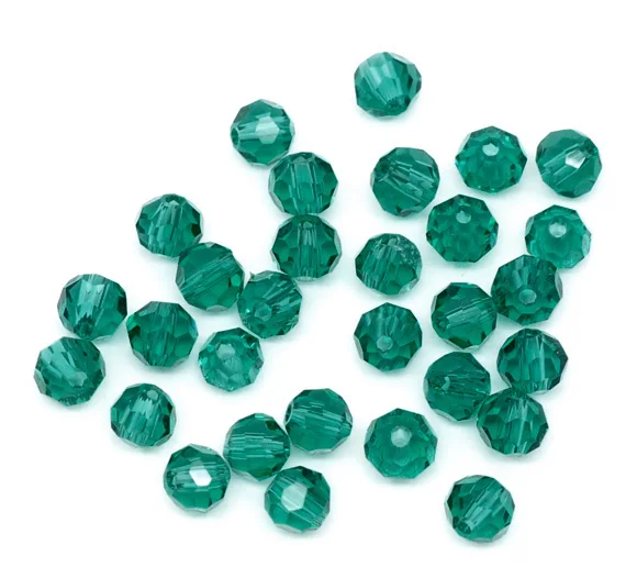 DoreenBeads популярный новый стеклянный шар свободного покроя зеленый малахит