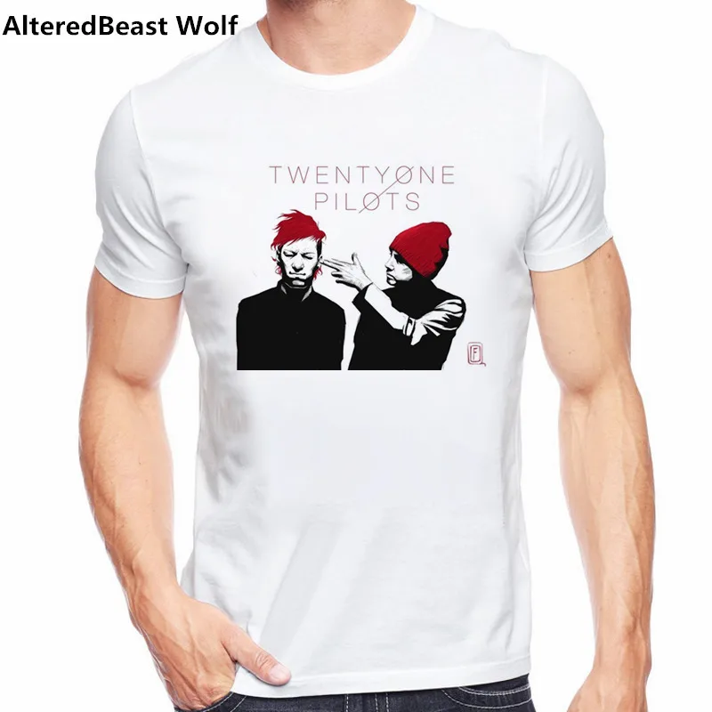 Twenty One Pilots, летняя новинка, Мужская футболка, Homme, принт рок-группы, 3D, футболка с коротким рукавом и круглым вырезом, хипстерская Мужская футболка, одежда - Цвет: as picture