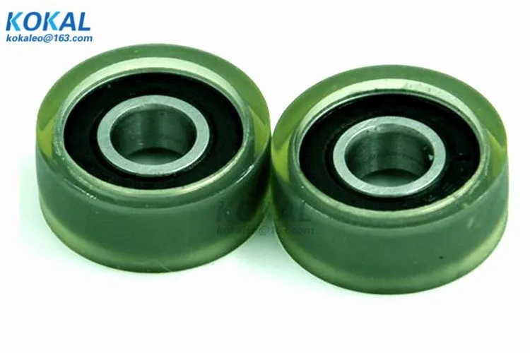 [PU0618-7] 1 шт. низкий уровень шума 696RS стерилизатор полиуретановый ТПУ PU шарикоподшипник счетчик денег машина ящик резиновое колесо из ПУ 6*18*7 мм