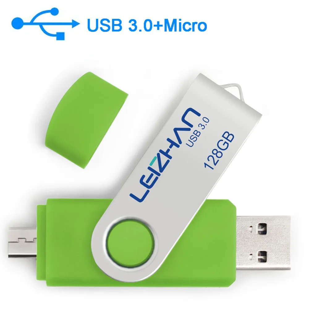 Leizhan 128 ГБ usb флеш накопитель 3 0 ручка oor huawei samsung Galaxy Xiaomi LG sony One plus htc phone memory stick 64